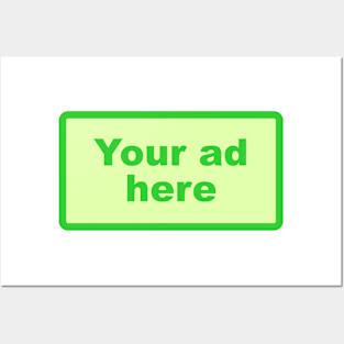 [YOUR AD HERE] - Green Posters and Art